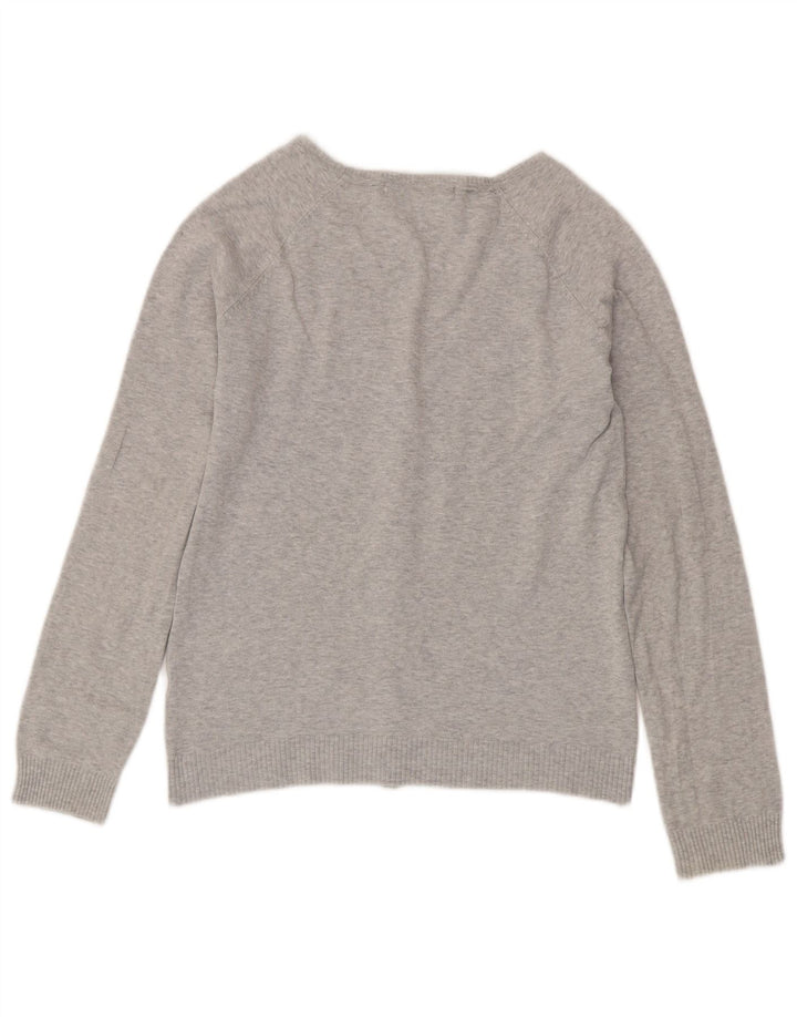Sweter damski Zara Cardigan UK 14, duży, szary, nakrapiany