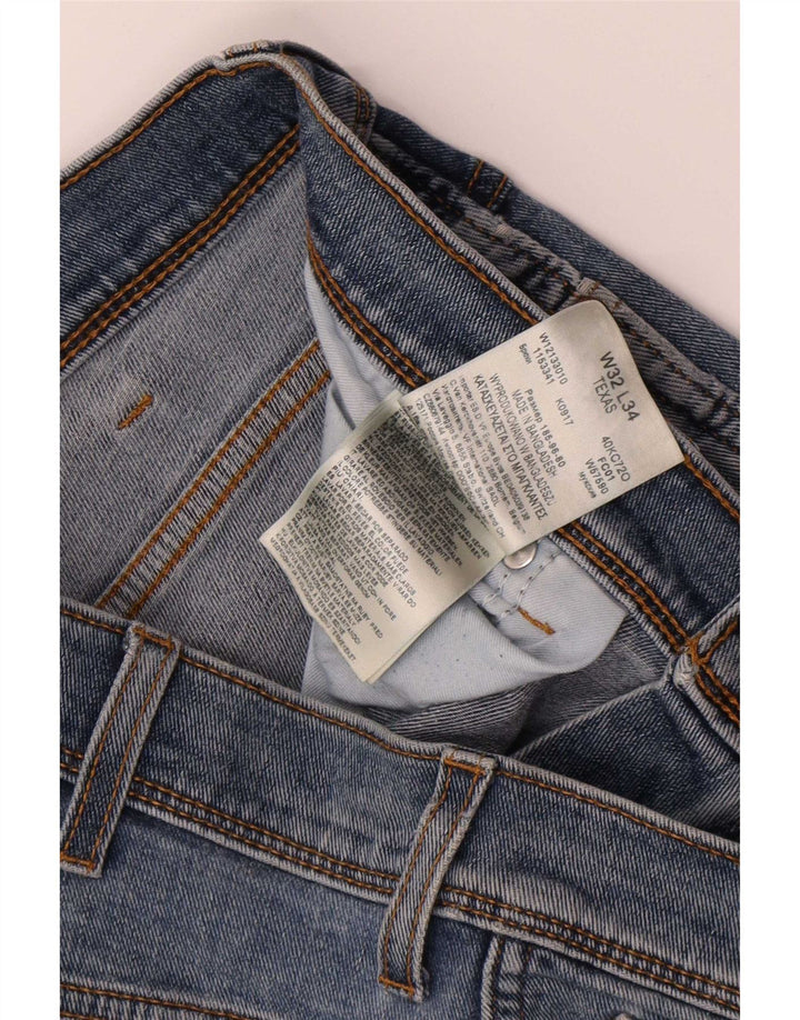 Męskie jeansy Wrangler Texas Straight W32 L34 Niebieskie, bawełniane