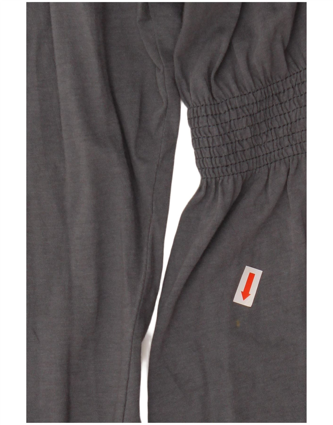 Damska bluzka ZARA Trafaluc z rękawem 3/4, UK 12, średnia szara bawełna