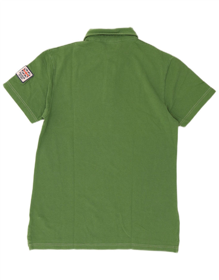 Męska koszulka polo Reebok, mała, zielona, bawełniana