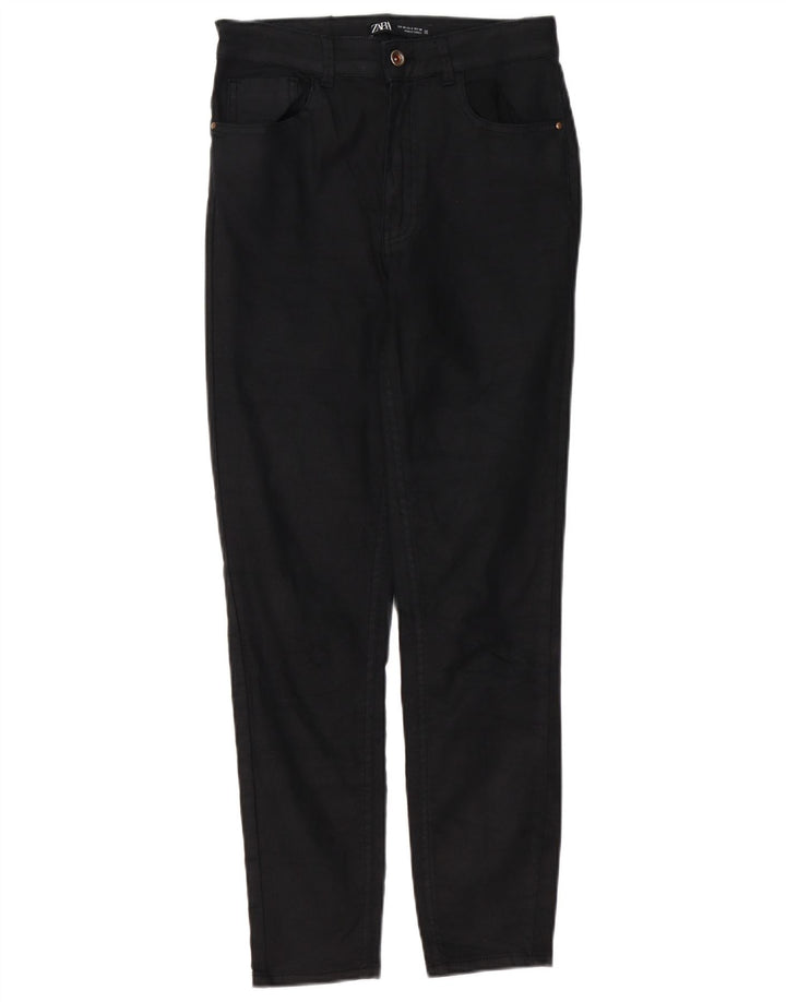 Damskie spodnie typu slim casual Zara EU 40 Medium W30 L26 czarne