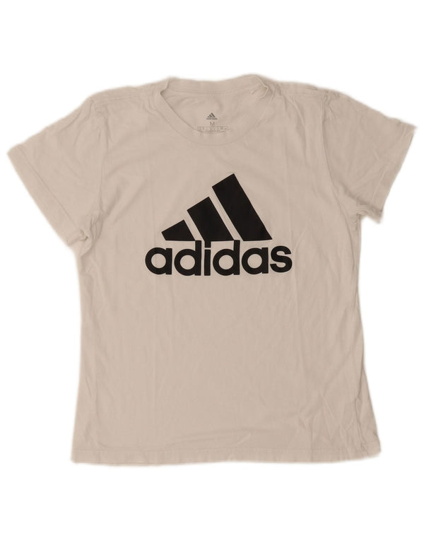 Damska koszulka graficzna Adidas Top UK 12/14 Średnia biel