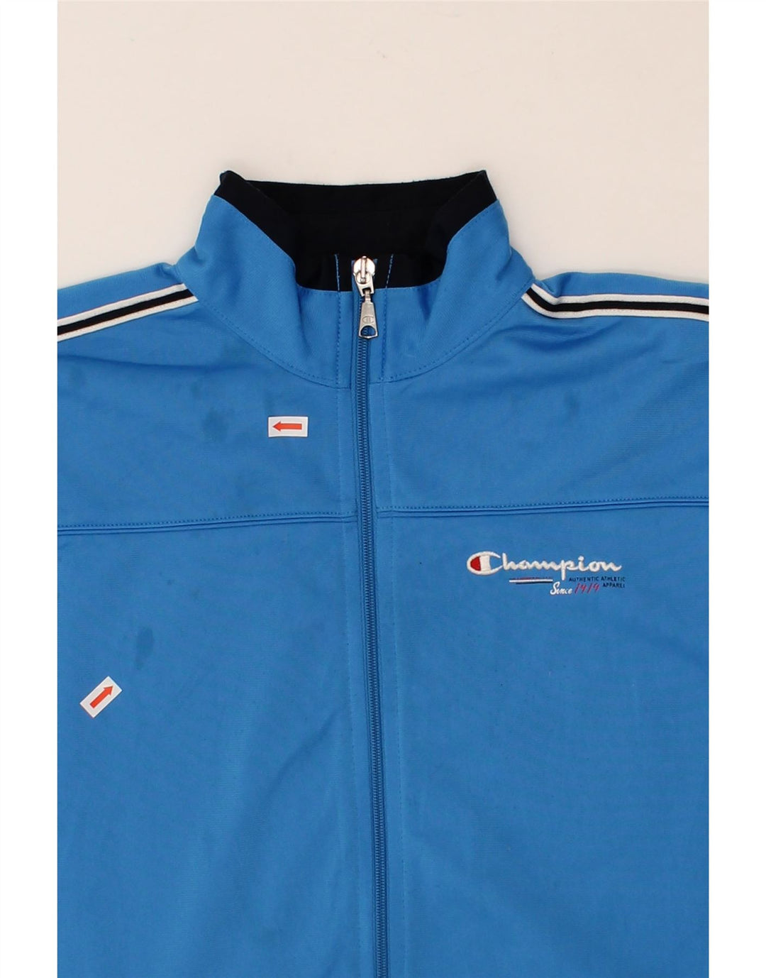CHAMPION Boys Tracksuit Top Jacket 13-14 Years XL Blue Polyester Vintage Champion and Second-Hand Champion from Messina Hembry 