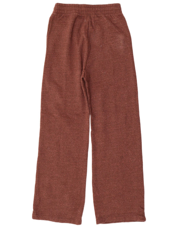 Champion Womens Tracksuit Trousers UK 14 Large  Brown Flecked Cotton