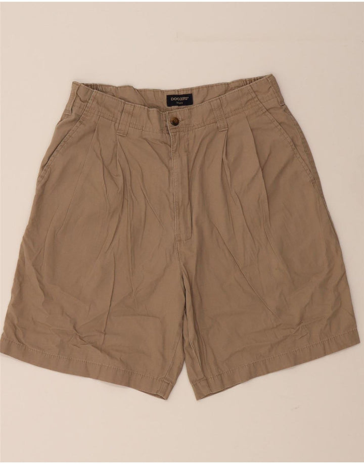 DOCKERS Mens Khakis Pegged Chino Shorts W31 Medium Beige Vintage Dockers and Second-Hand Dockers from Messina Hembry 