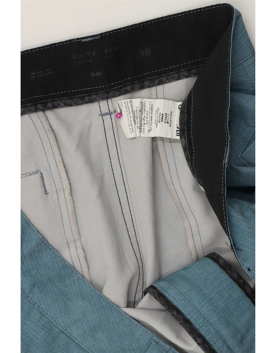 Męskie spodenki chino Quiksilver W38 XL Niebieski poliester