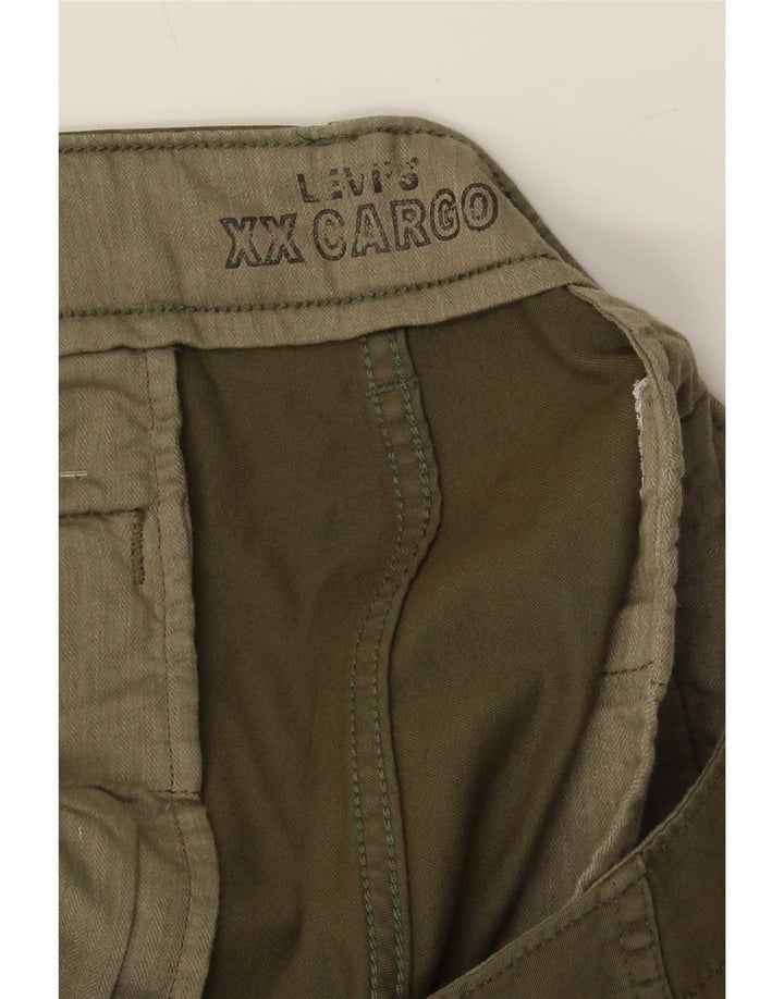 Męskie zwężane spodnie cargo Levi's W36 L32, bawełna khaki