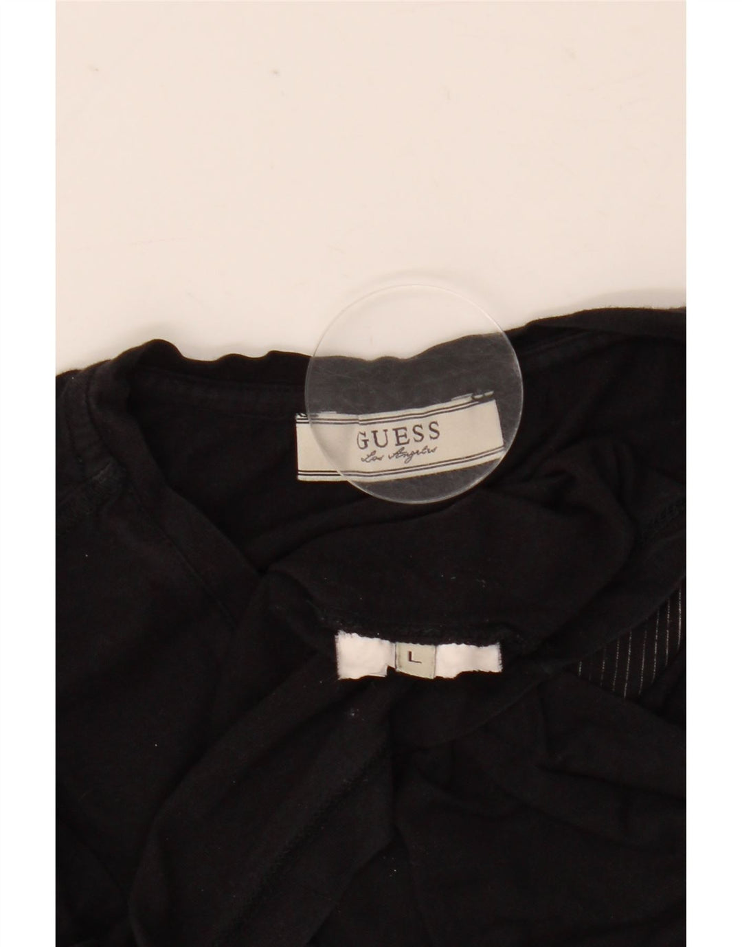 Męski T-shirt Guess z grafiką, duży, czarny