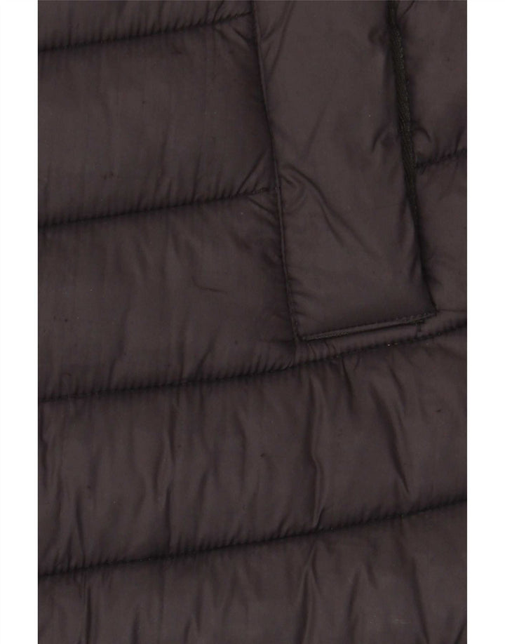 Damski ocieplany płaszcz z kapturem Superdry UK 10, mały, czarny nylon