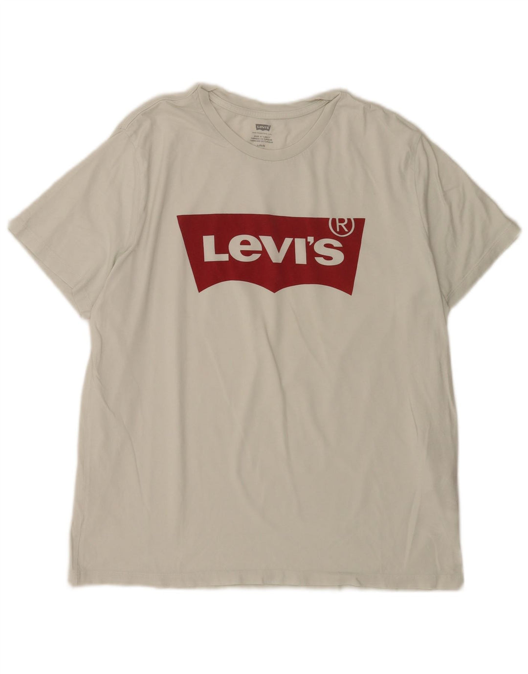 Męski T-shirt z grafiką Levi's, duży, biały, bawełniany