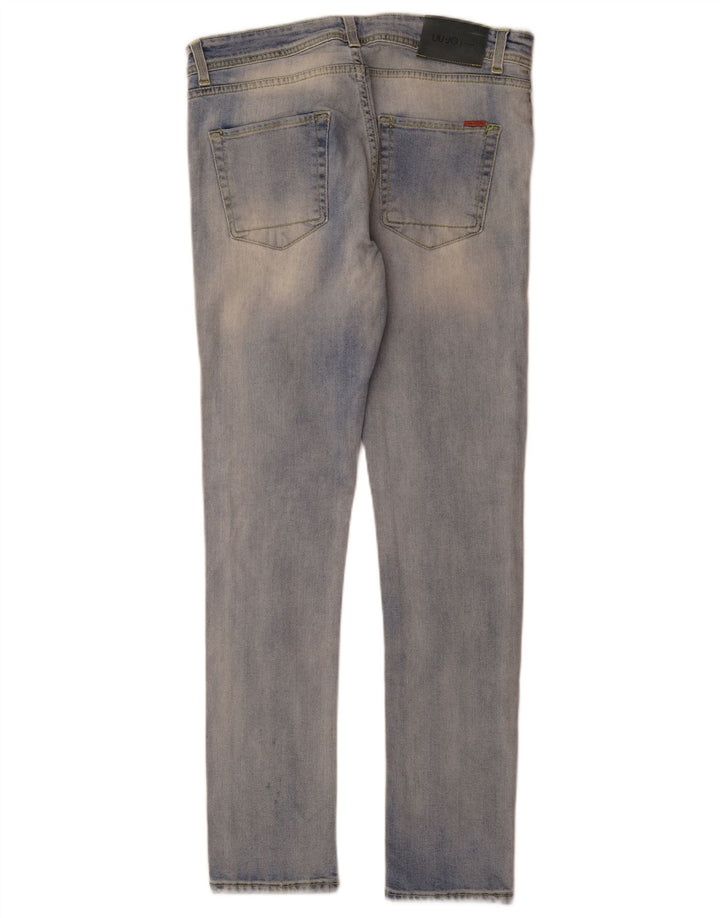 Liu Jo Męskie jeansy slim W32 L32 Niebieskie bawełniane