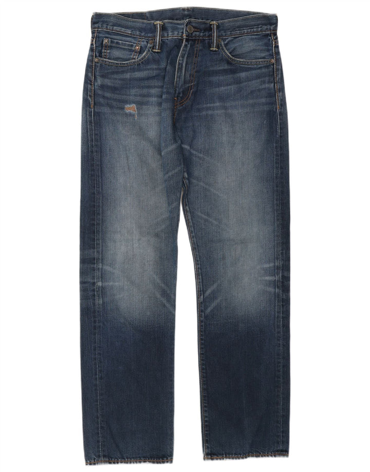 Męskie jeansy Levi's 504 Straight W32 L32 Niebieskie bawełniane