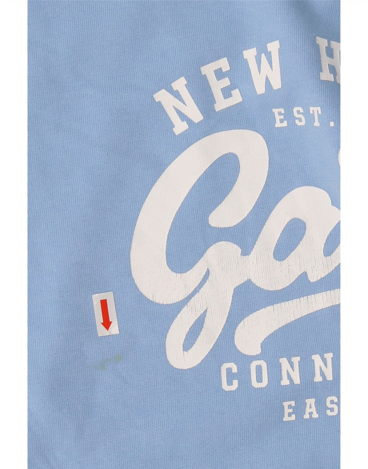 GANT Womens Graphic Sweatshirt Jumper UK 16 Large Blue Cotton Vintage Gant and Second-Hand Gant from Messina Hembry 