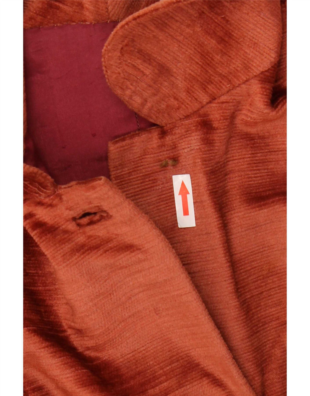 Aksamitny płaszcz damski Vintage UK 10 Small Brown