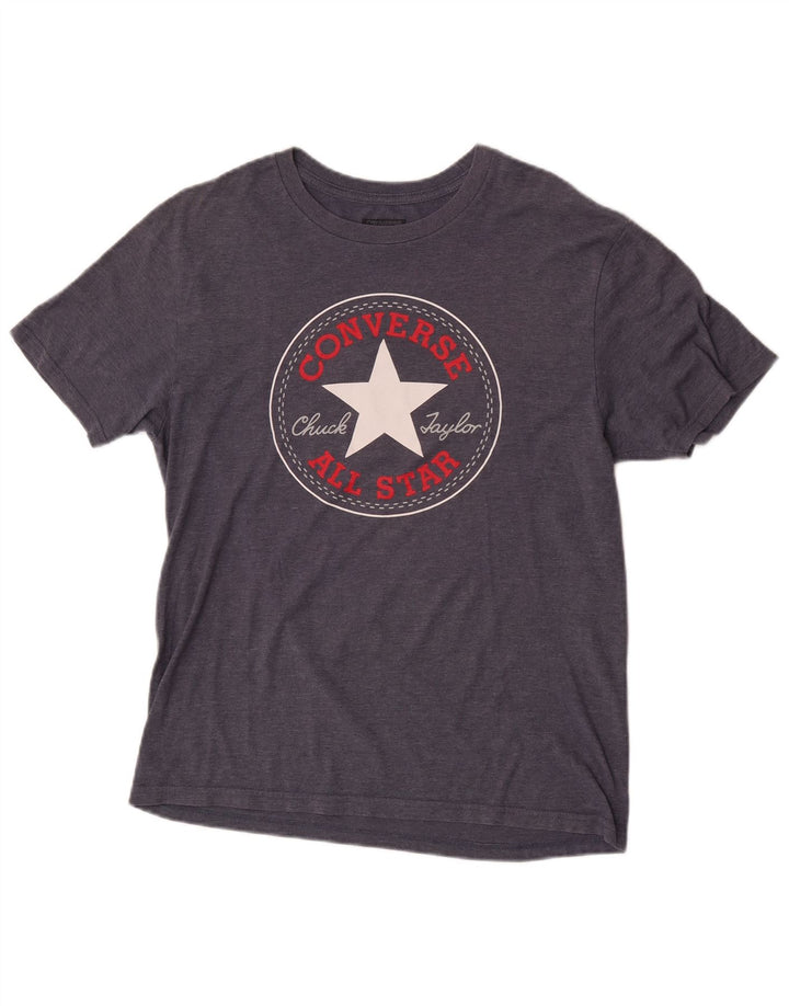 Converse Męski T-shirt z grafiką, mały, granatowy