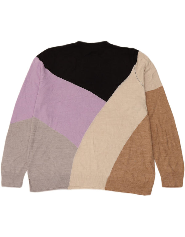 Marks & Spencer Damski sweter z okrągłym dekoltem, UK 18 XL, wielokolorowy