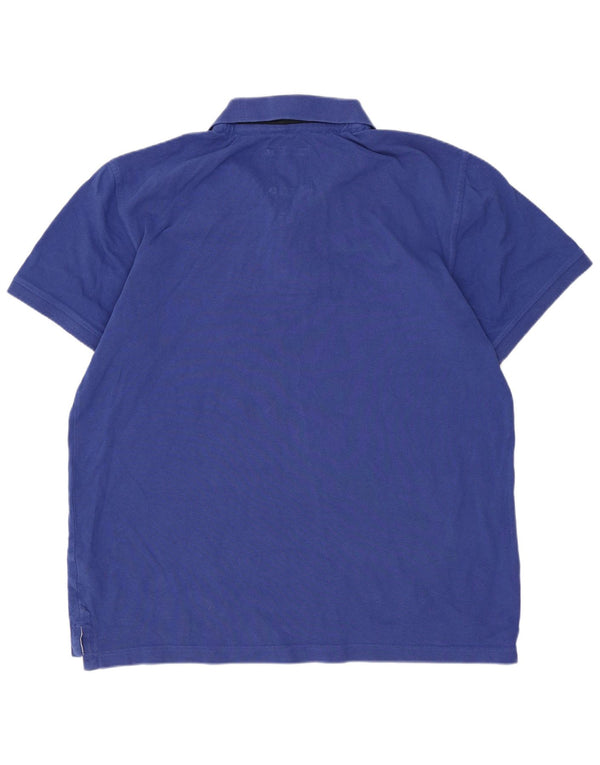 Męska koszulka polo Crew Clothing, duża, niebieska, bawełniana