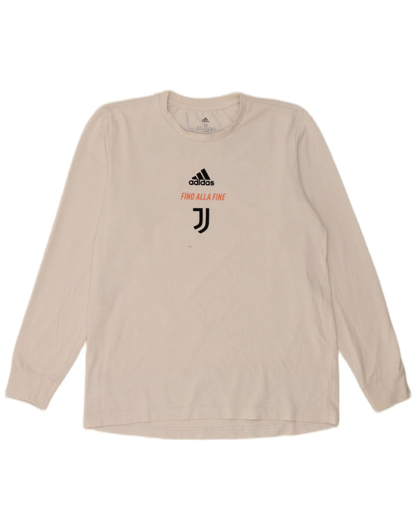 Adidas Męskie Juventus Graphic Top z długim rękawem, średni biały