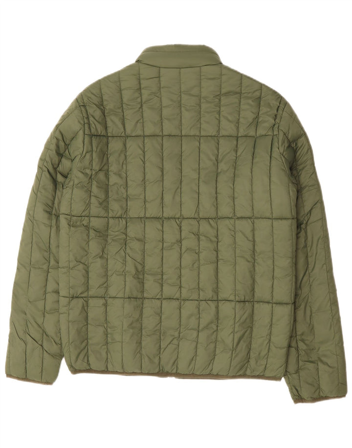 Męska dwustronna ocieplana kurtka Jack & Jones UK 38, średni zielony poliester