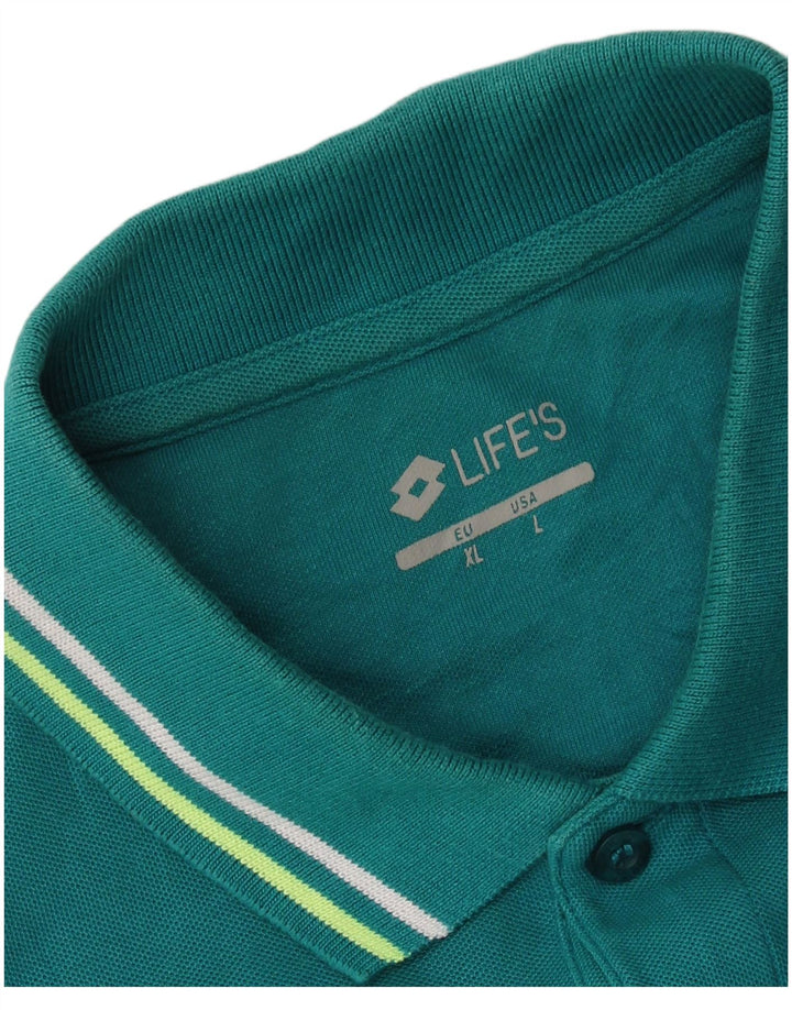 Męska koszulka polo Lotto, duża, zielona