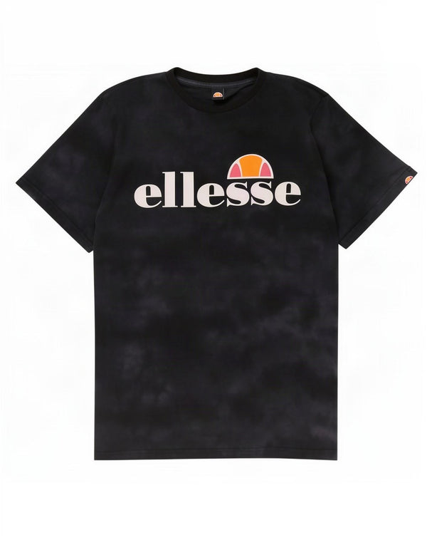 Damska koszulka z grafiką Ellesse Top UK 12 Medium Black Tie Dye Cotton