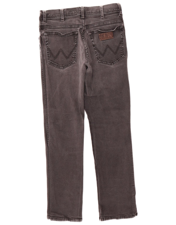 Męskie jeansy Wrangler Texas Stretch Straight W32 L30 Szara bawełna