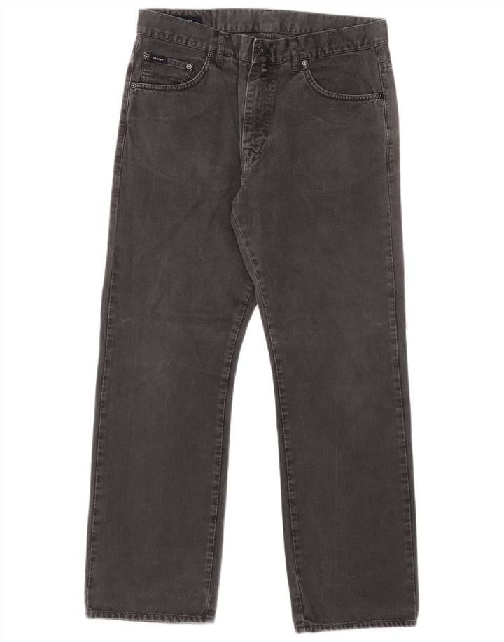 Damskie jeansy Gant Jason Regular Straight W34 L30 Szara bawełna