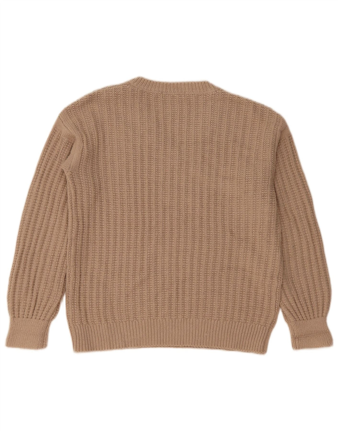 Marks & Spencer Damski sweter oversize z dekoltem w kształcie litery V, UK 10, mały beżowy