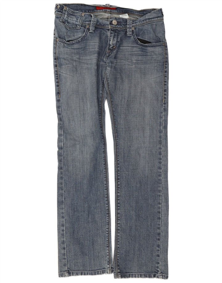 Damskie jeansy Levi's 504 Straight W29 L32 Niebieskie bawełniane