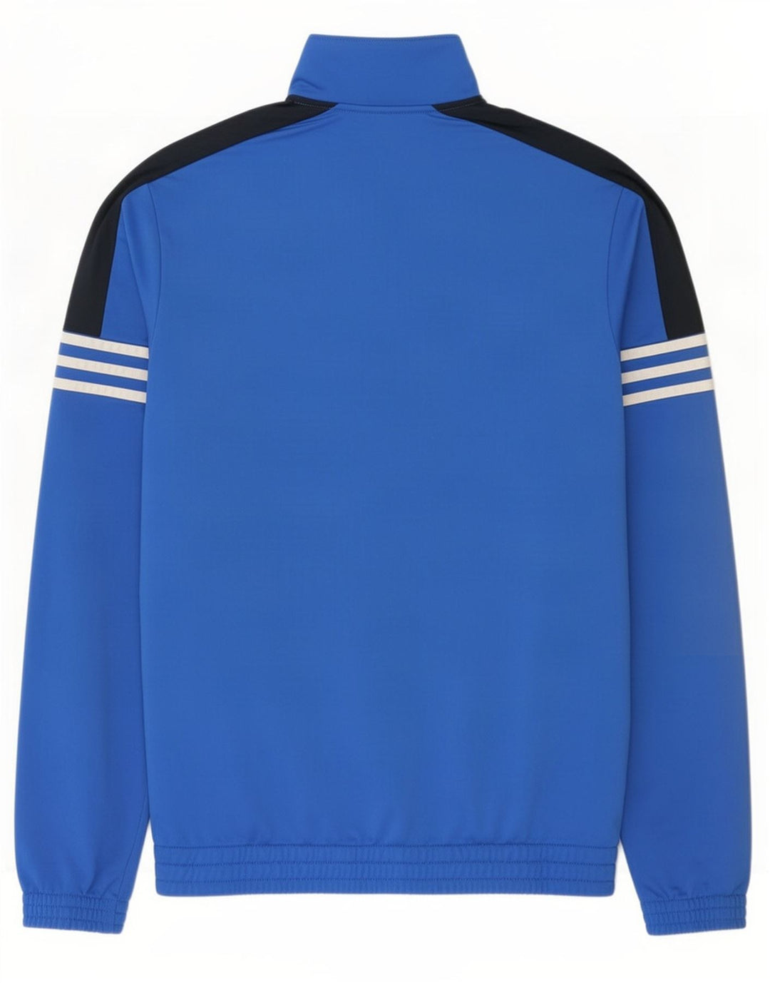 Adidas Męska bluza dresowa UK 38/40 Średni niebieski poliester z blokami kolorów