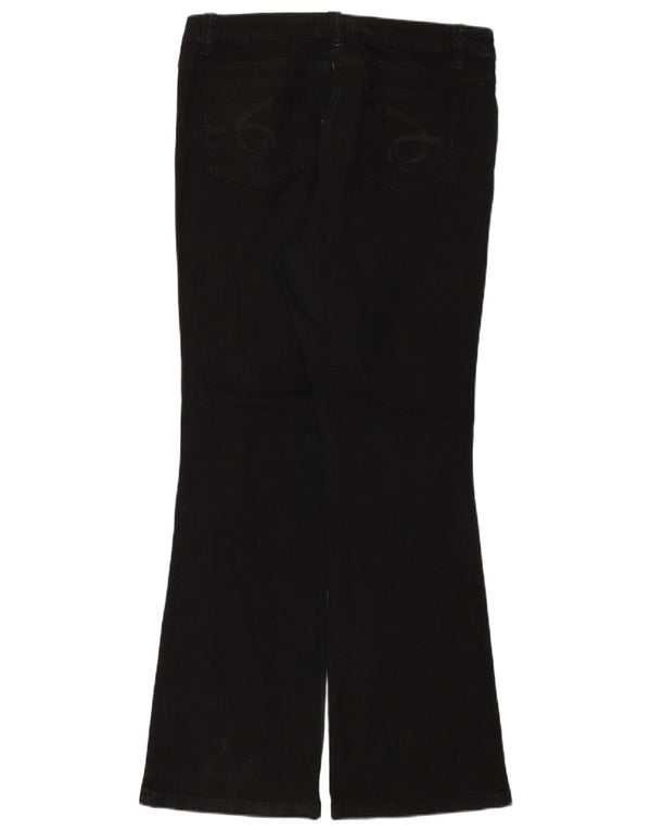 Marks & Spencer Damskie Jeansy Bootcut Autograph UK 14 Duże W34 L33 Czarne