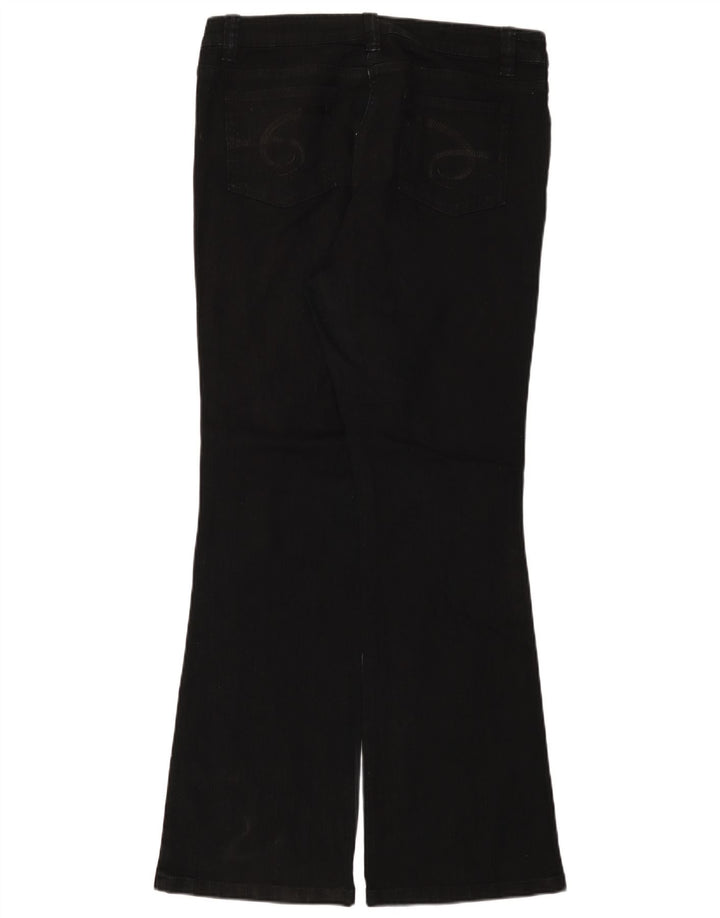 Marks & Spencer Damskie Jeansy Bootcut Autograph UK 14 Duże W34 L33 Czarne
