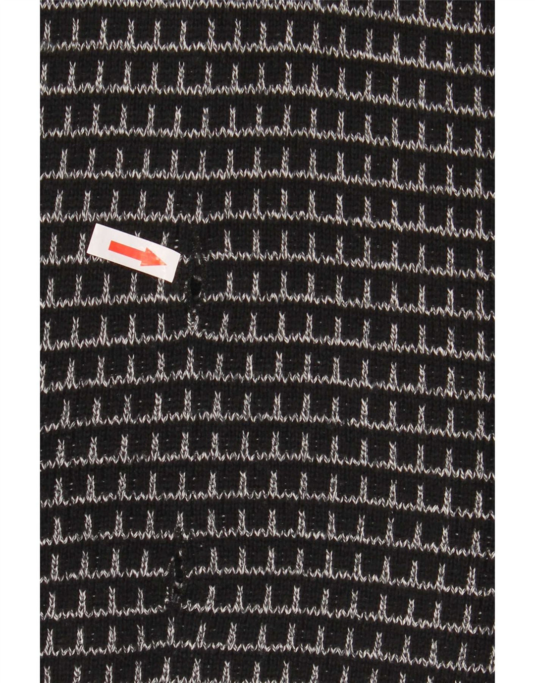 Męski sweter rozpinany Settebello XL w czarną kratkę, akryl