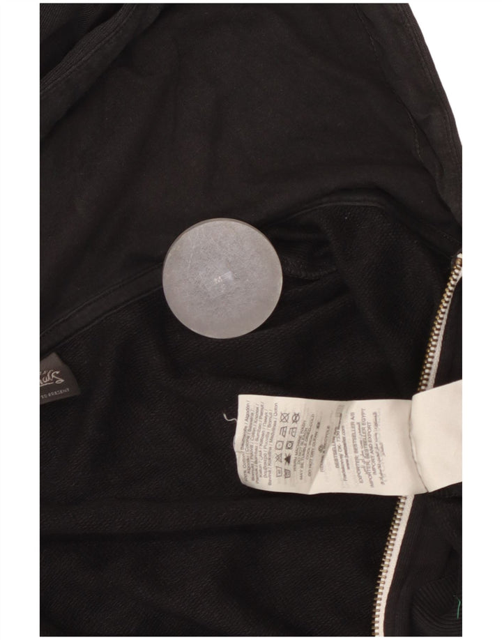 Męski sweter z kapturem i zamkiem Jack & Jones, średniej wielkości, czarny, bawełniany