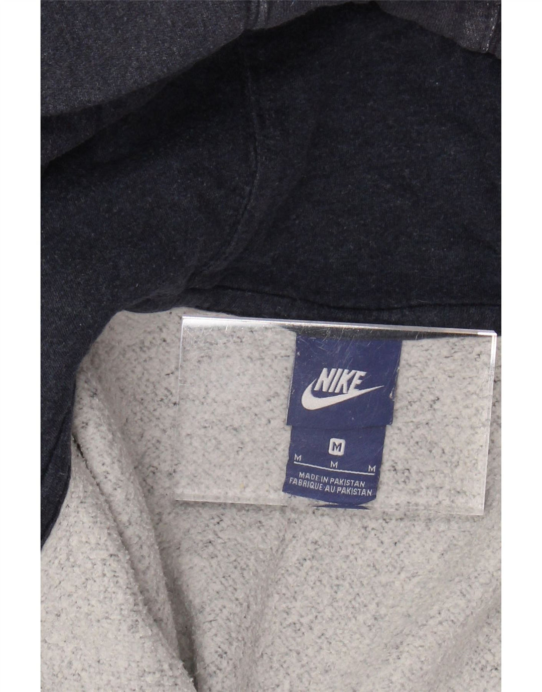 Męski sweter z kapturem i zamkiem NIKE, średni granatowy, bawełniany
