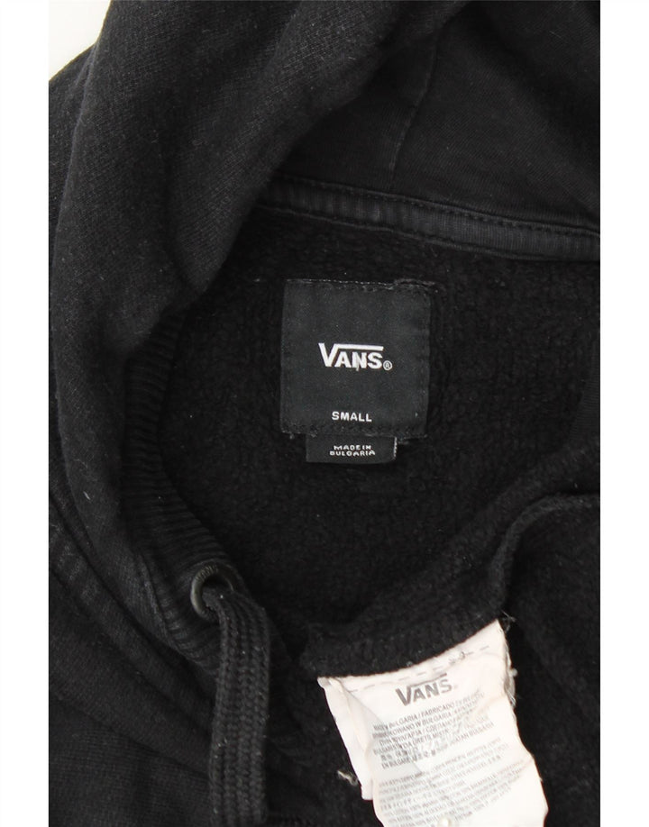 Męski sweter z kapturem i grafiką VANS, mały, czarny, bawełniany