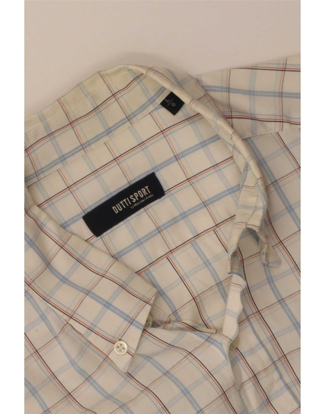 Koszula męska Massimo Dutti w dużą białą kratkę