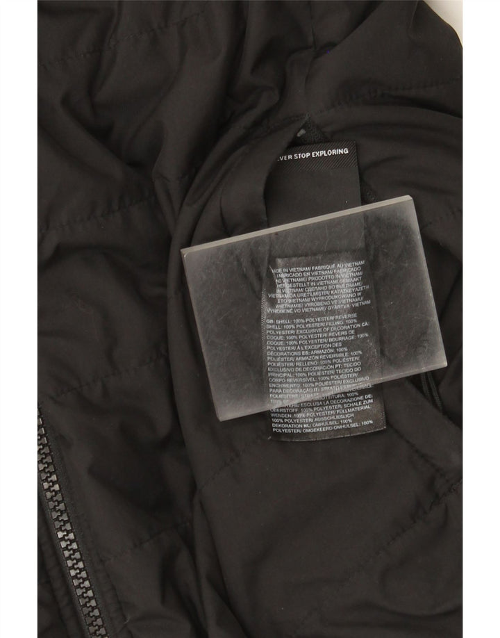 Dwustronna wyściełana kurtka damska The North Face UK 14, średni czarny poliester