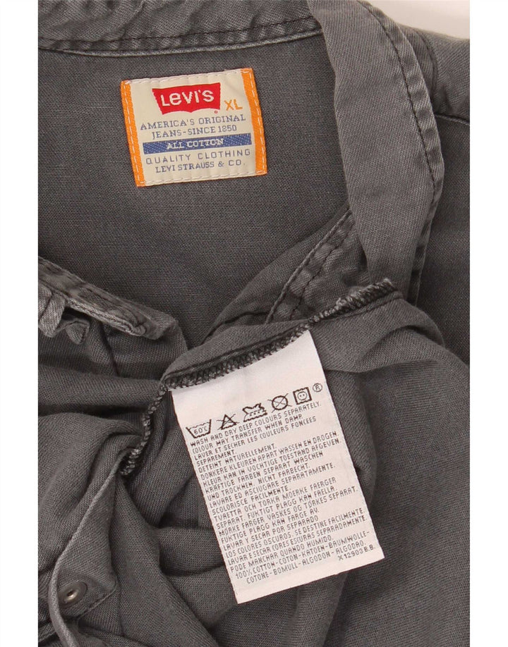 Koszula męska Levi's XL, szara, bawełniana