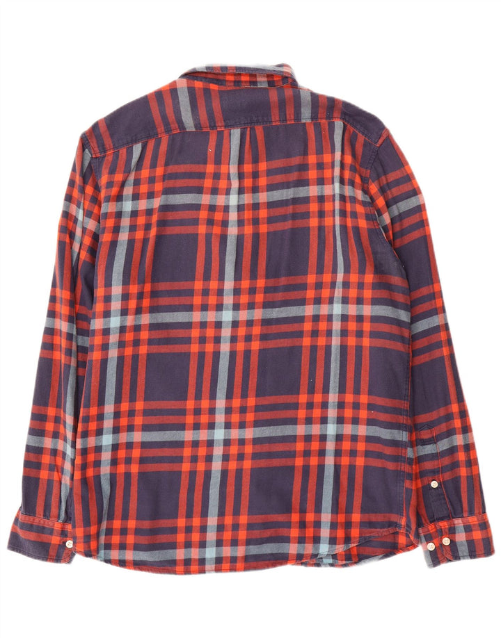 Męska koszula flanelowa Lee XL w niebieską kratkę, bawełniana