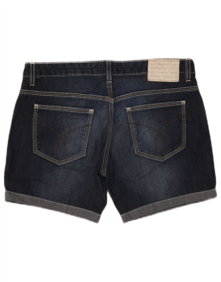 Damskie spodenki jeansowe Calvin Klein W31 Średni granatowy, bawełniany