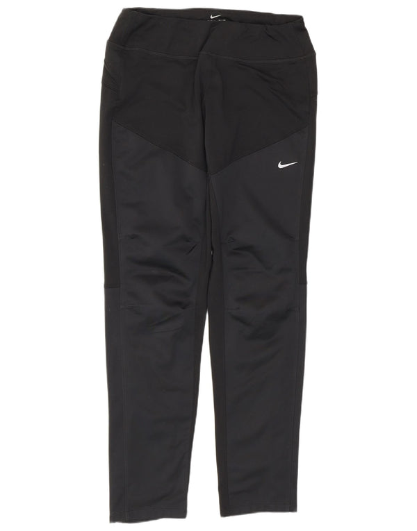 Damskie legginsy Nike Dri Fit UK 10, małe, czarne, poliestrowe