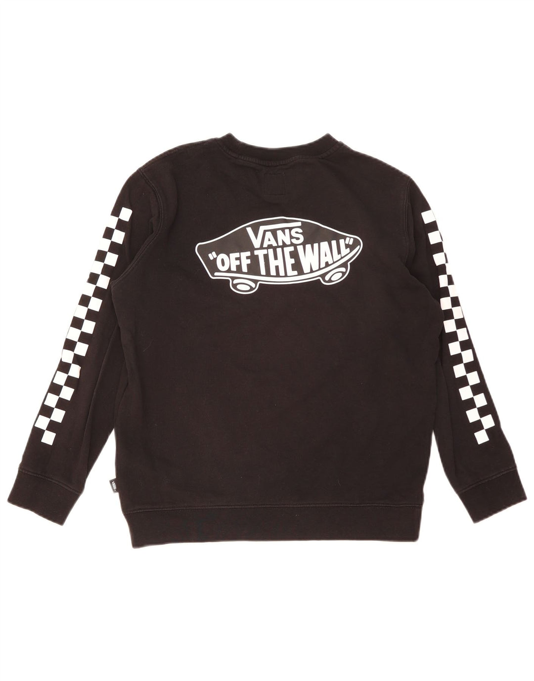 Damska bluza z grafiką Vans, UK 16, duża, czarna, bawełniana