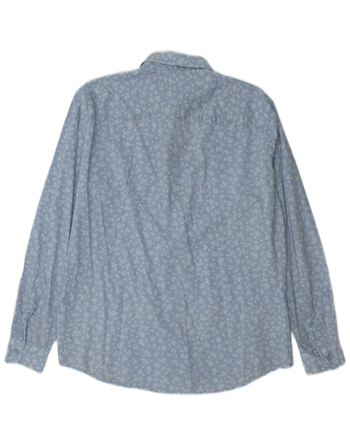 Koszula męska Benetton w kolorze średnioniebieskim w kwiaty