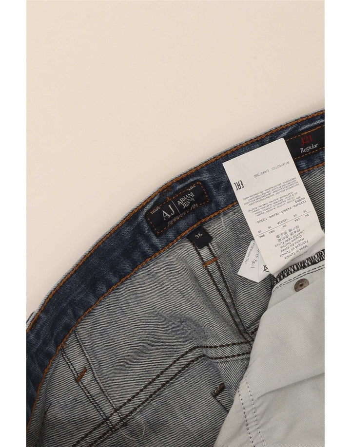 Damskie proste dżinsy Armani W36 L30 Niebieskie bawełniane