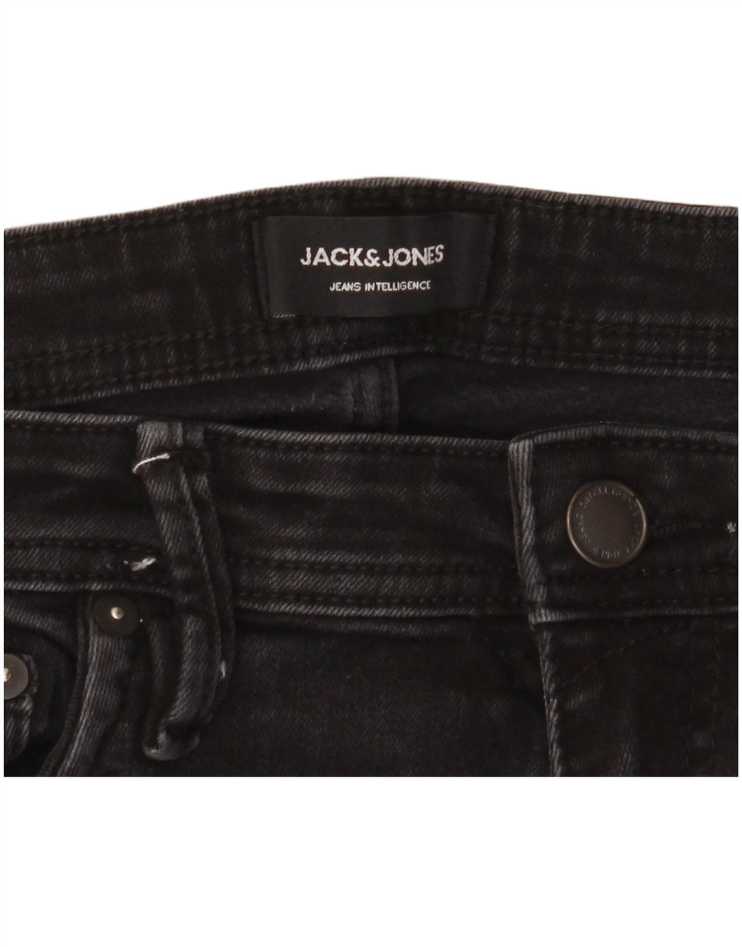 Męskie jeansy Jack & Jones GLENN Slim W33 L32 Czarne bawełniane