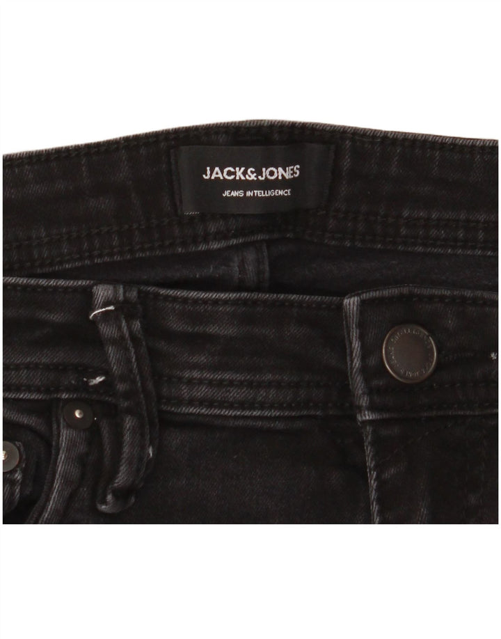 Męskie jeansy Jack & Jones GLENN Slim W33 L32 Czarne bawełniane