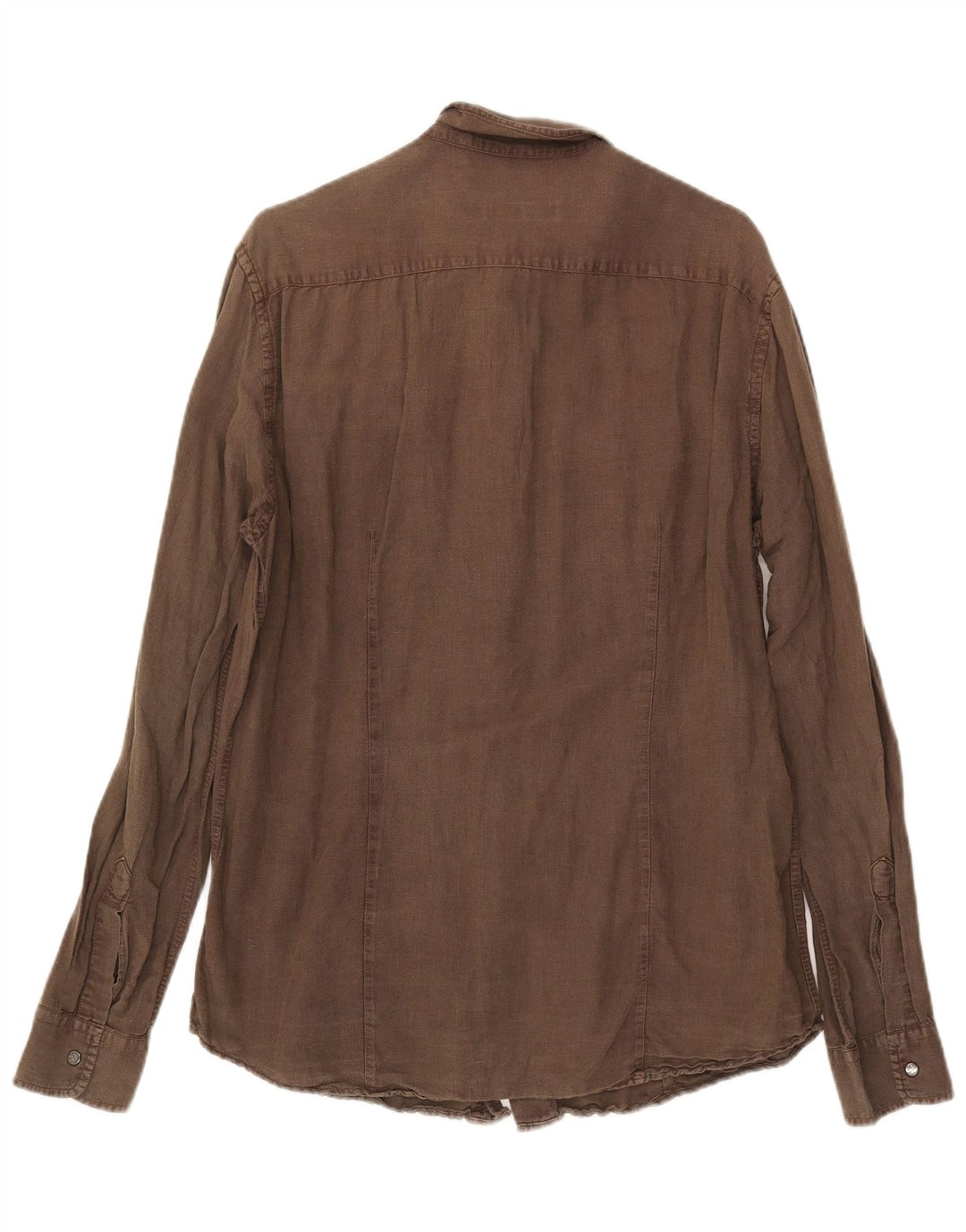 Koszula męska Trussardi, duża, lniana w kolorze khaki