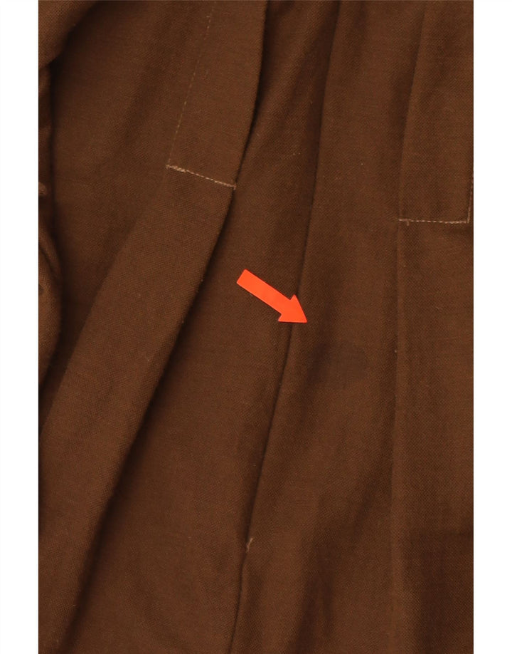 Damski kombinezon z długim rękawem ZARA UK 10 Small Brown Wiskoza