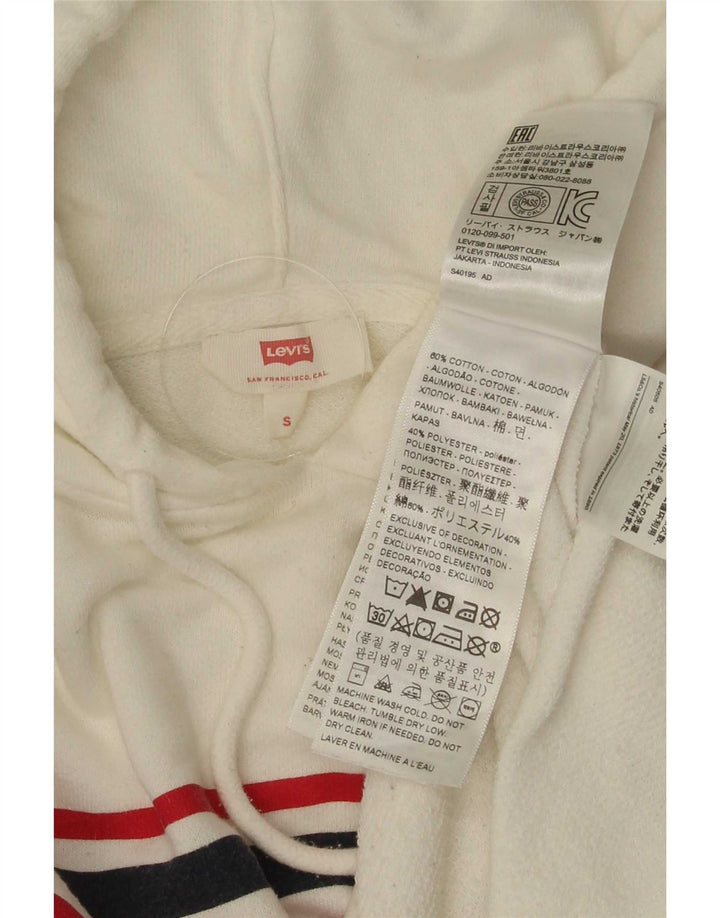 Damski sweter oversize z kapturem Levi's UK 10 w małe białe paski